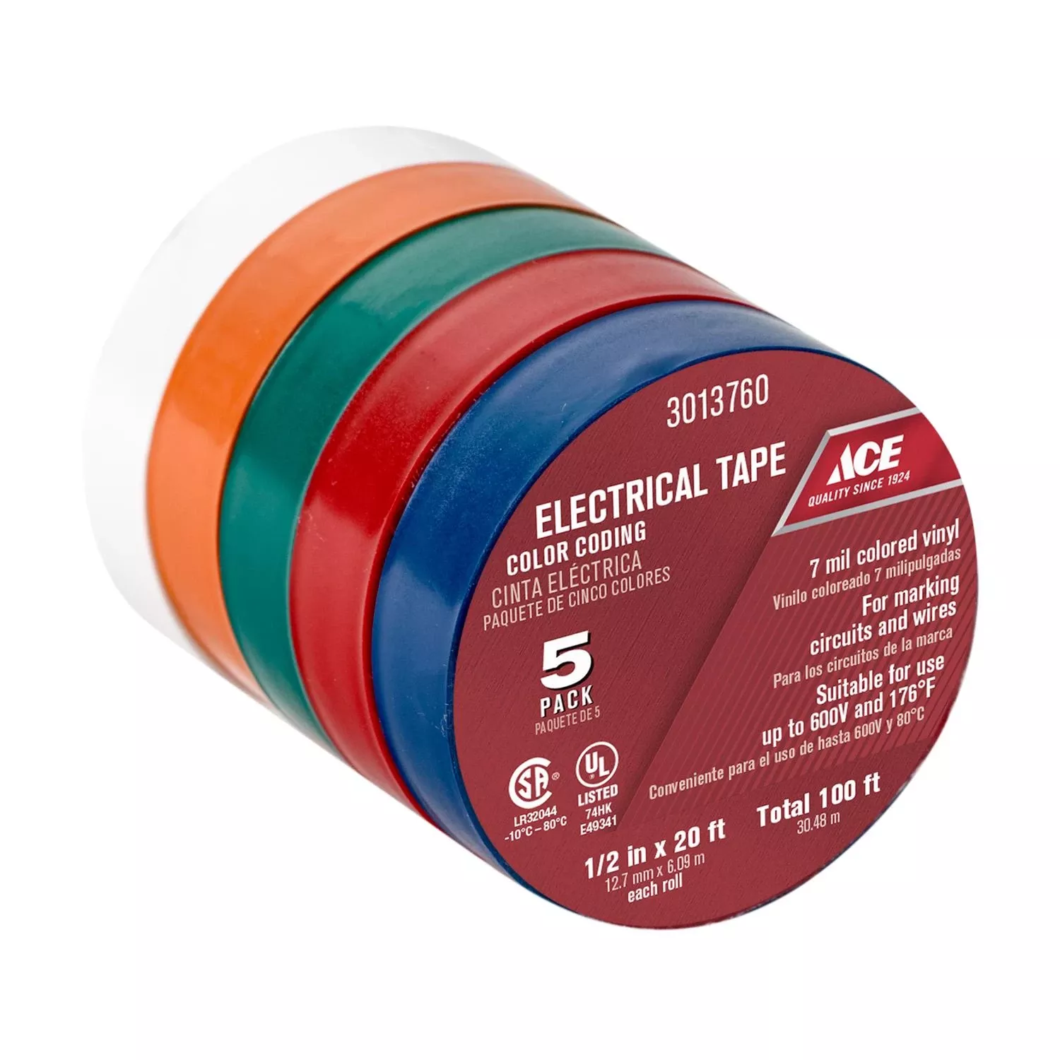 0-5-in-w-x-20-ft-l-assorted-vinyl-electrical-tape-diy-projects 0.5 In. W X 20 Ft. L Assorted Vinyl Electrical Tape For Diy Projects