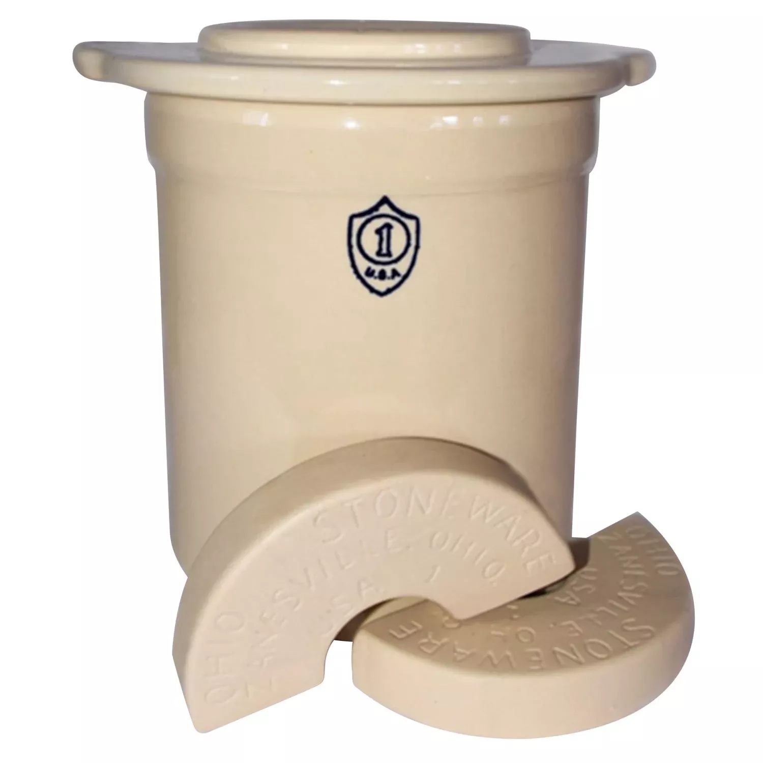 1-gallon-fermentation-set-3-piece-crock-kit 1 Gallon Fermentation Set - 3 Piece Crock Kit