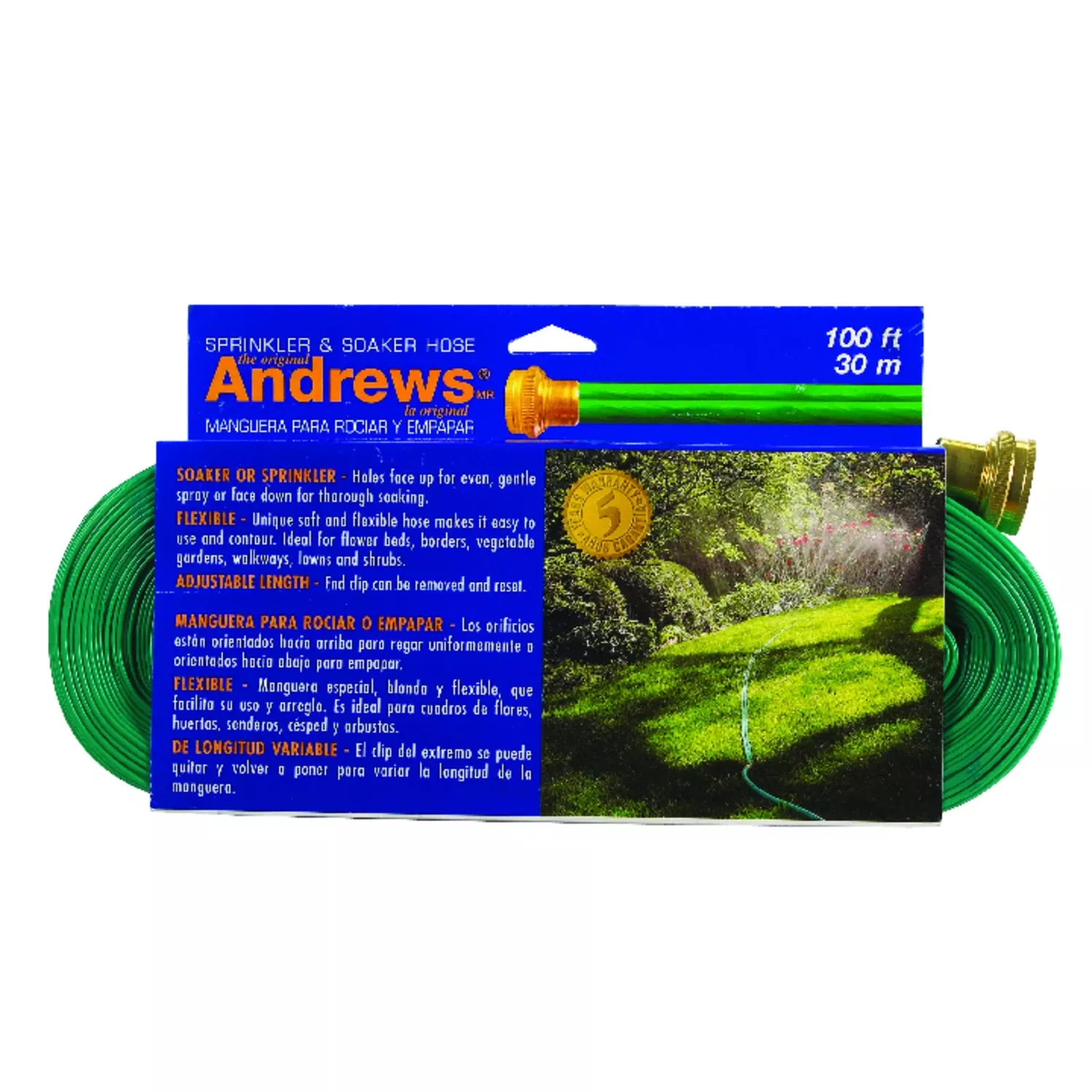 1-in-diameter-x-100-ft-length-green-vinyl-gentle-soaker-hose 1 In. Diameter X 100 Ft. Length Green Vinyl Gentle Soaker Hose