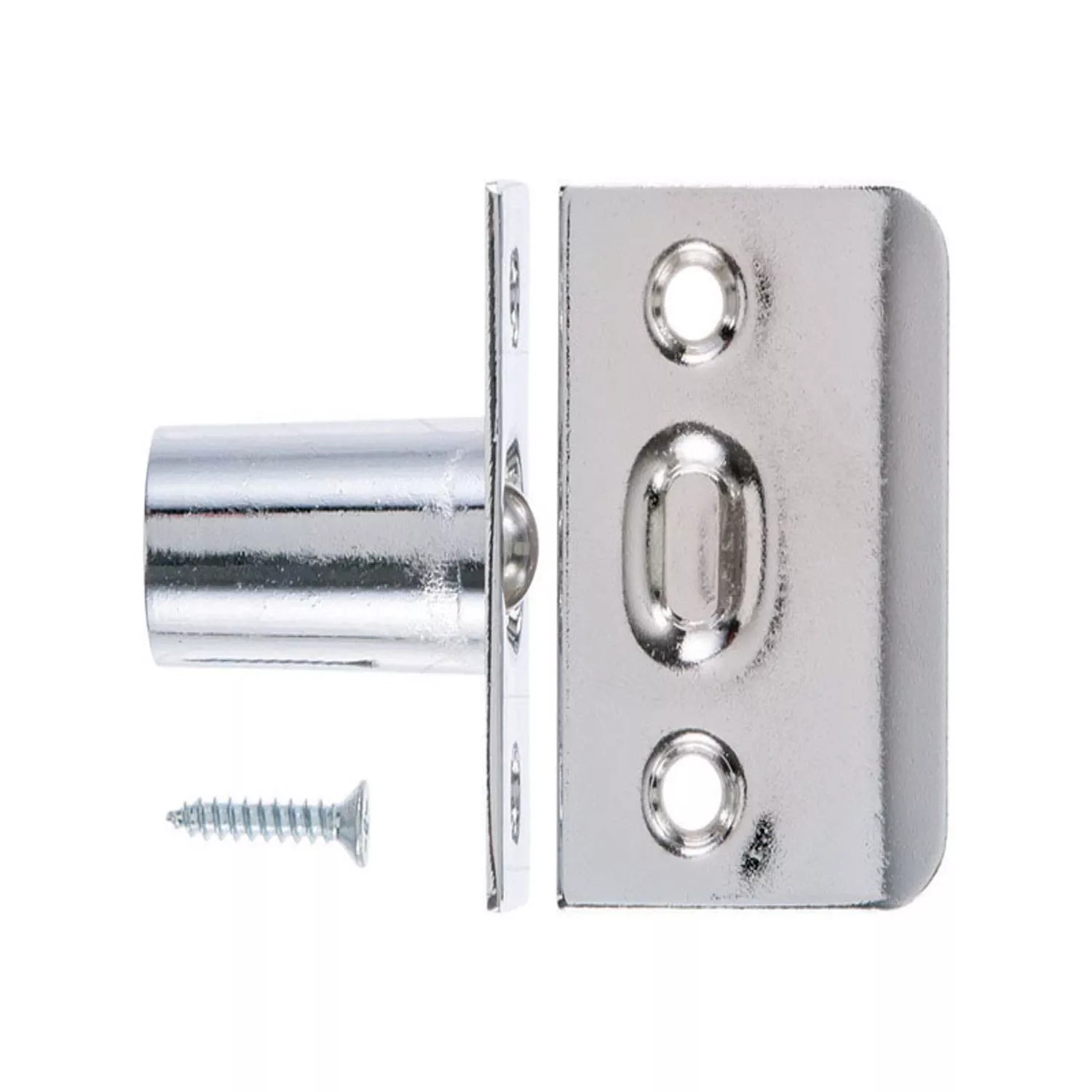 1-in-h-x-1-in-w-x-2-1-in-d-chrome-metal-ball-catch-doors 1 In. H X 1 In. W X 2.1 In. D Chrome Metal Ball Catch For Doors