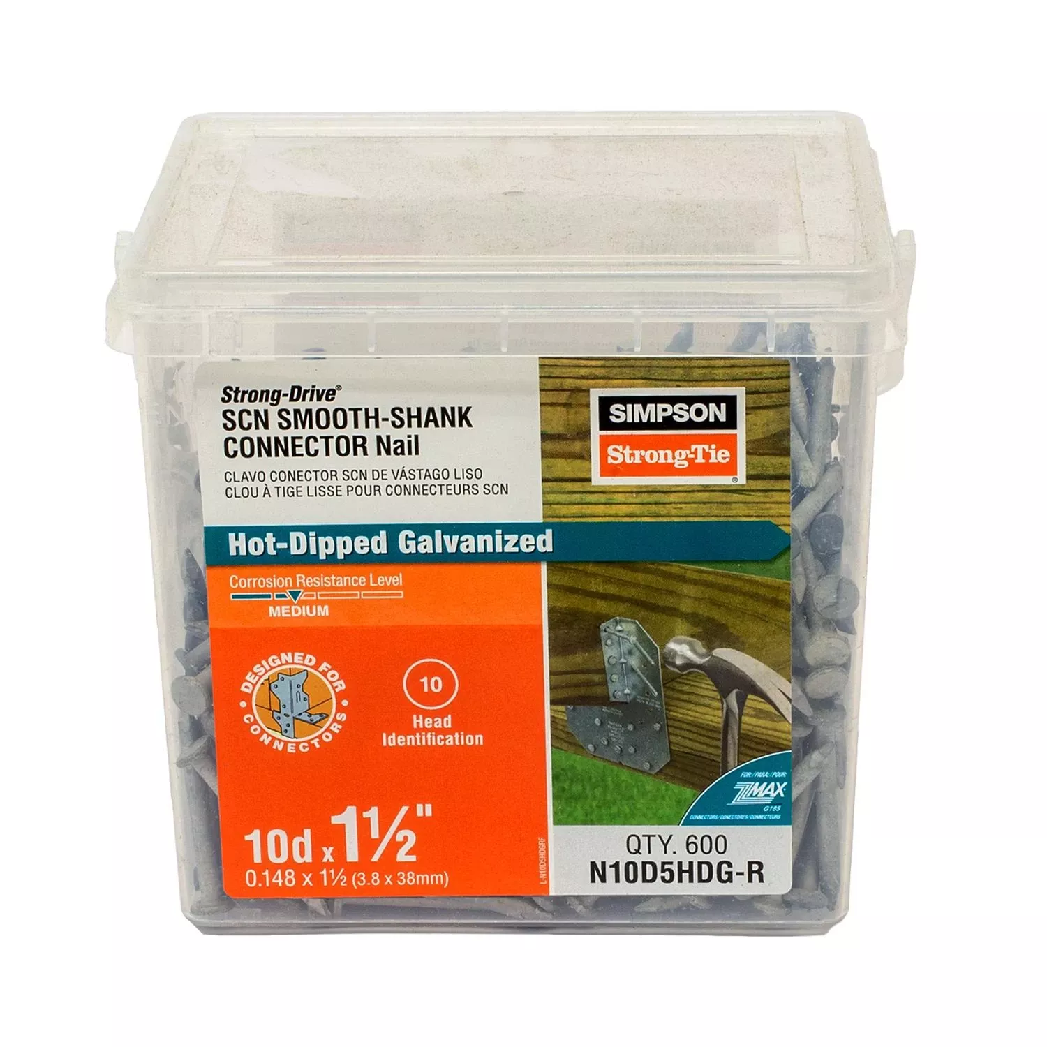 10d-x-1-1-2-in-hot-dipped-galvanized-joist-nails-600-count 10d X 1-1/2 In. Hot Dipped Galvanized Joist Nails, 600 Count