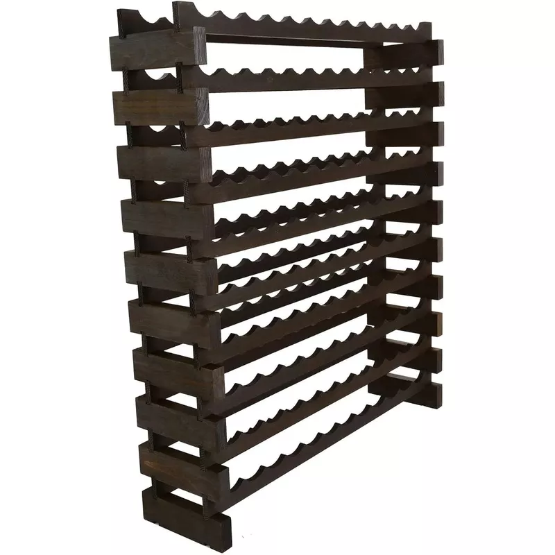 120-bottle-wine-rack-dark-stain 120 Bottle Wine Rack Dark Stain