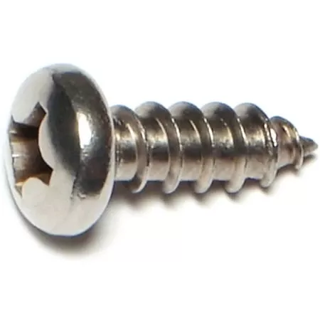 14-x-3-4-stainless-steel-phillips-pan-sheet-metal-screws-100-count #14 X 3/4" Stainless Steel Phillips Pan Sheet Metal Screws - 100 Count