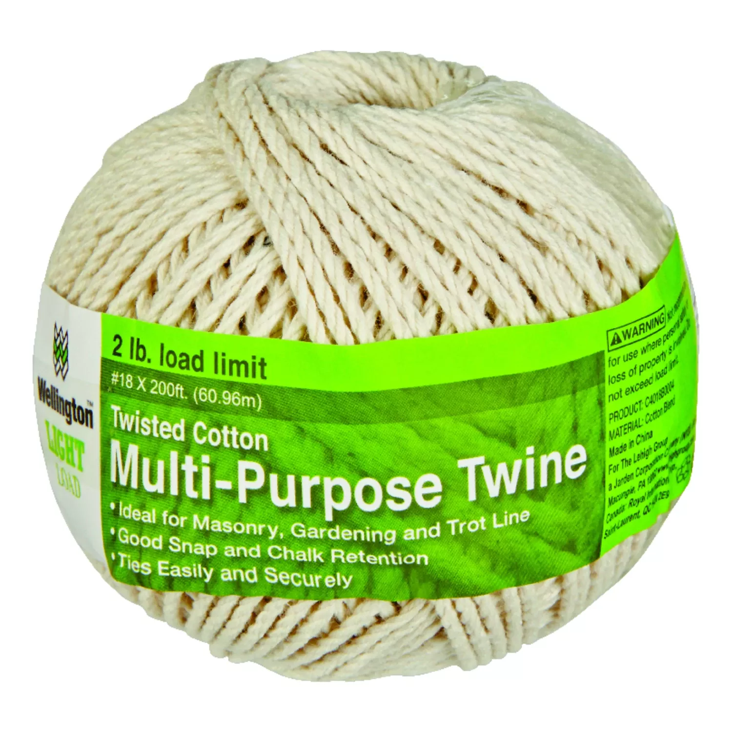 18-diameter-200-feet-long-white-twisted-cotton-twine #18 Diameter 200 Feet Long White Twisted Cotton Twine