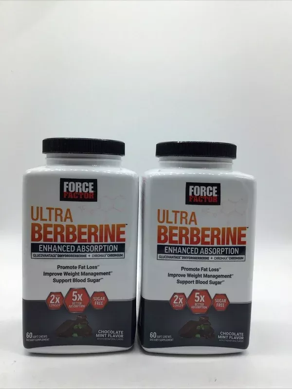 2-force-factor-ultra-berberine-fat-loss-chocolate-mint-60-soft-chews-01-27 (2) Force Factor Ultra Berberine Fat Loss Chocolate Mint, 60 Soft Chews: 01/27