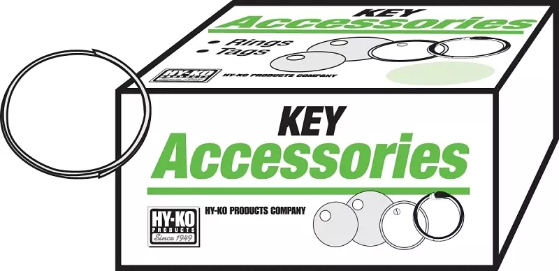 2go-kb100-key-ring-split-ring-7-8-in-ring 2GO KB100 Key Ring, Split Ring, 7/8 in Ring