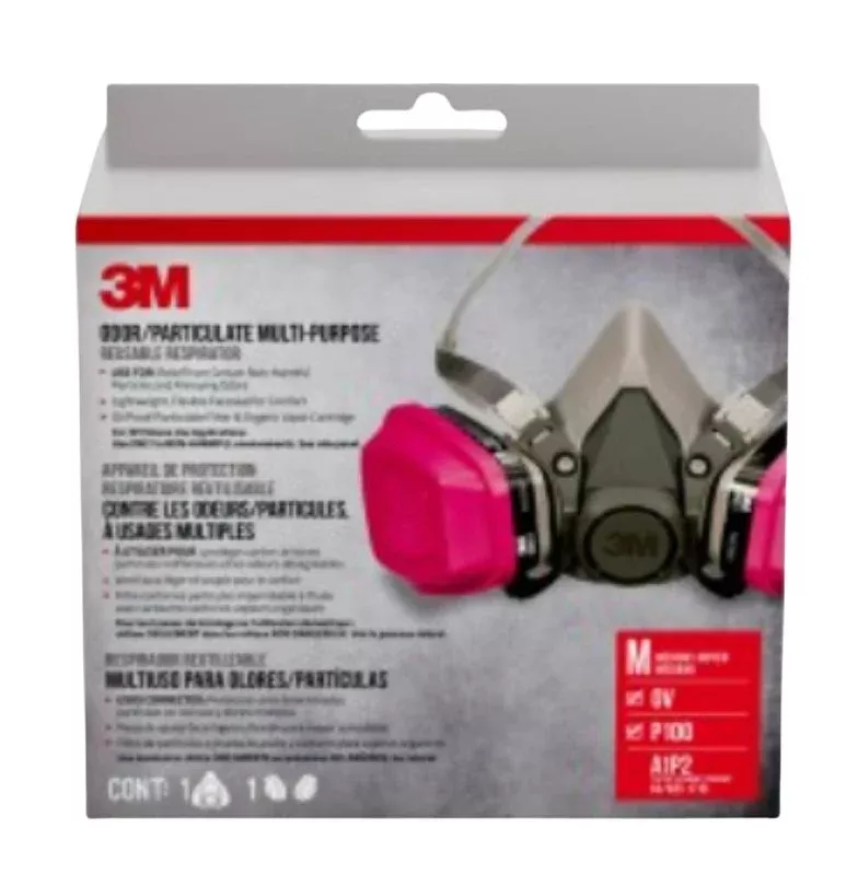 3m-65021ha1-c-valved-household-respirator-m-mask-dual-cartridge-mul 3M 65021HA1-C Valved Household Respirator, M Mask, Dual Cartridge, Mul