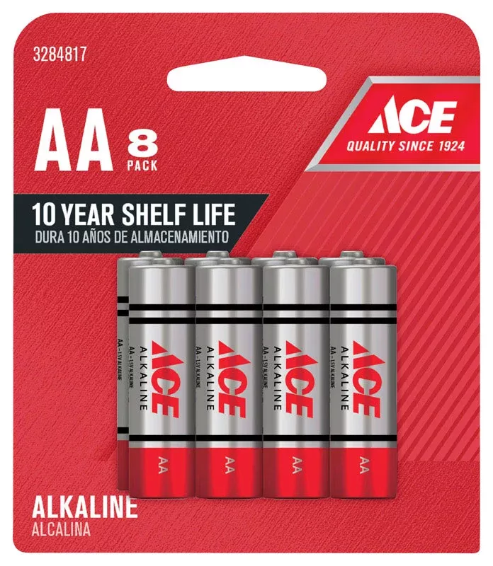 ace-aa-alkaline-batteries-8-pk-carded-pack-12 Ace AA Alkaline Batteries 8 pk Carded, Pack of 12