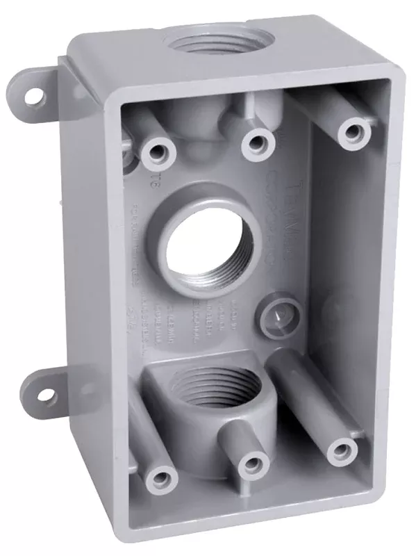 Bell Outdoor PSB37550GY Weatherproof Box, 3.81 in W, 2 in D, 4.6 in H,