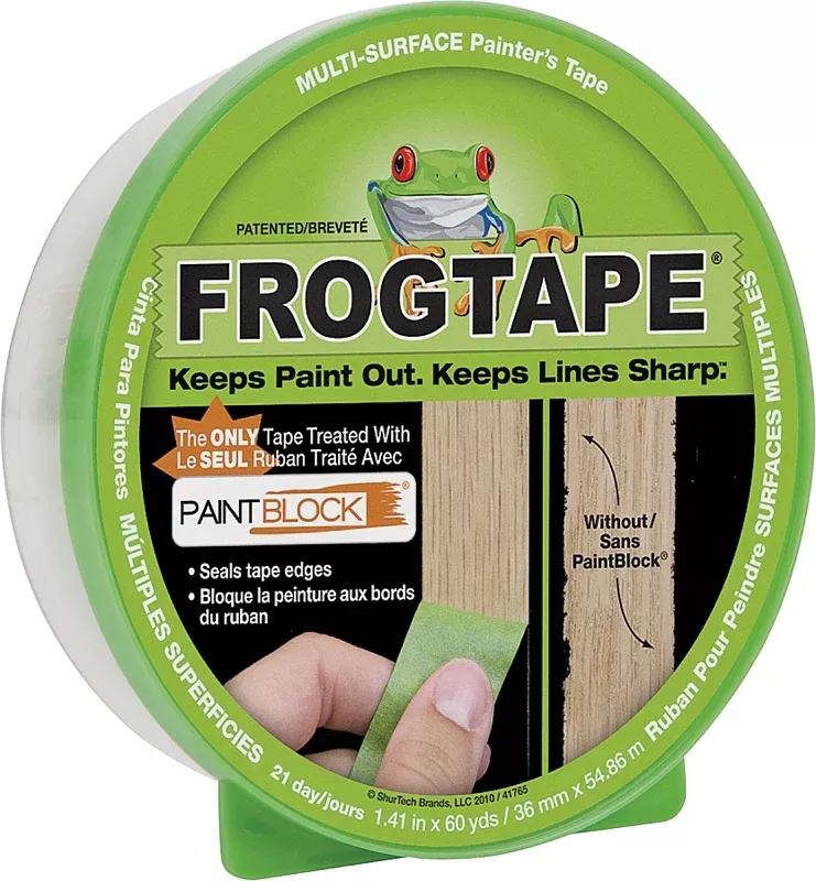 frogtape-1408436-painting-tape-60-yd-l-1-41-in-w-5-7-mil-thick-gre FrogTape 1408436 Painting Tape, 60 yd L, 1.41 in W, 5.7 mil Thick, Gre