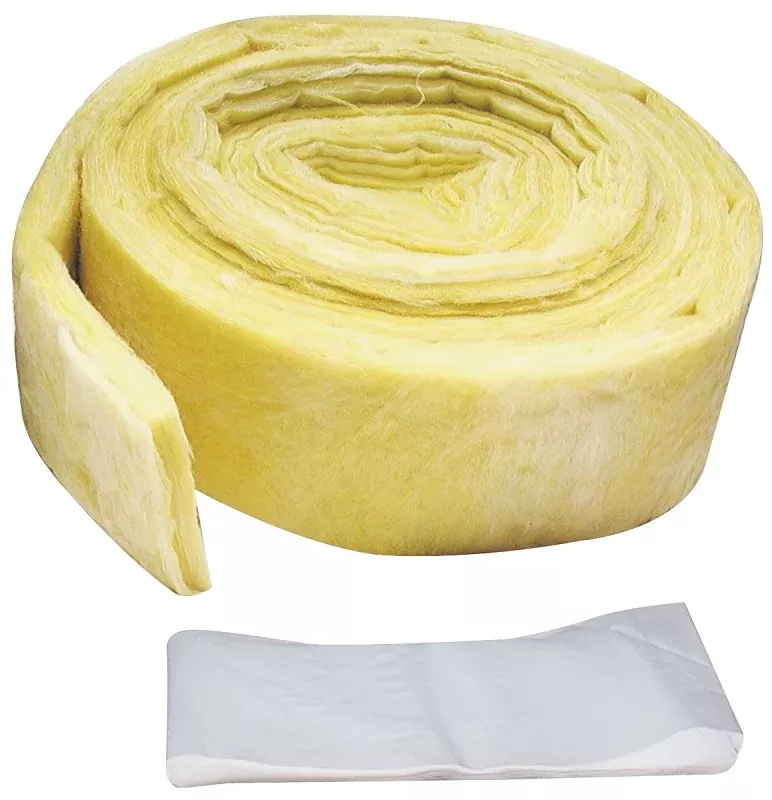 m-d-04929-pipe-insulation-wrap-25-ft-l-1-2-in-thick-fiberglass-yel M-D 04929 Pipe Insulation Wrap, 25 ft L, 1/2 in Thick, Fiberglass, Yel