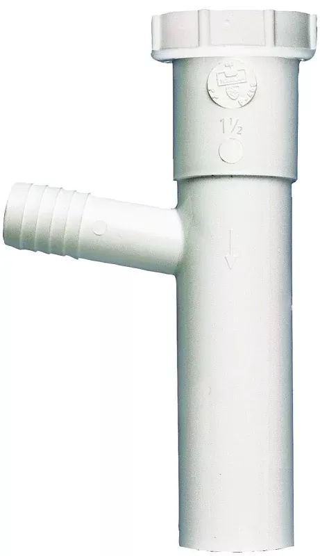 plumb-pak-pp66-4w-dishwasher-tailpiece-1-1-2-in-8-in-l-slip-joint Plumb Pak PP66-4W Dishwasher Tailpiece, 1-1/2 in, 8 in L, Slip-Joint,
