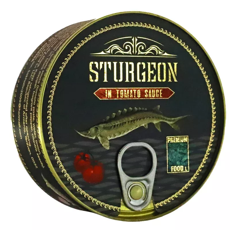 premium-food-8-4-240 Осетрина в томатном соусе, Premium Food, 8,4 унции / 240 г
