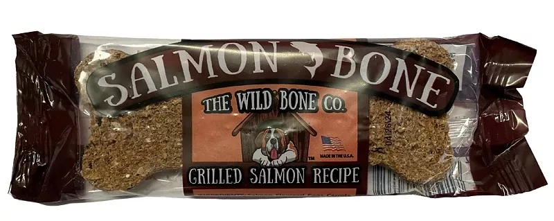 The Wild Bone Co 1882 Bone Dog Biscuit Treat, Grilled Salmon, 1 oz, Pa