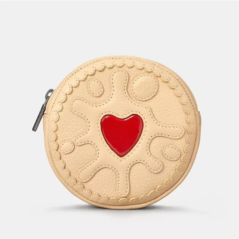 yoshi-jammie-dodger-biscuit-leather-purse Yoshi Jammie Dodger Biscuit Leather Purse