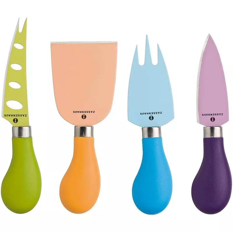 zassenhaus-4-stainless-steel-blades-with-non-stick-coating-cheese-knife-set-m071 Zassenhaus - 4 Stainless Steel Blades with Non-Stick Coating Cheese Knife Set - M071139