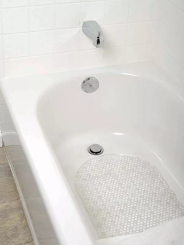 zenna-home-80kk04-bath-mat-27-1-2-in-l-15-7-in-w-vinyl-clear-pack Zenna Home 80KK04 Bath Mat, 27-1/2 in L, 15.7 in W, Vinyl, Clear, Pack