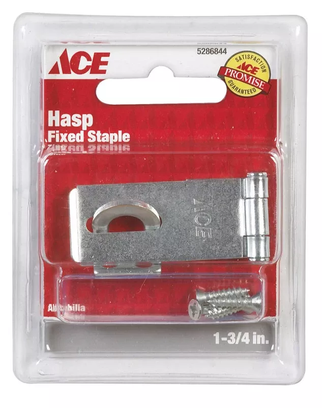 zinc-1-3-4-in-l-fixed-staple-safety-hasp-secure-applications Zinc 1-3/4 In. L Fixed Staple Safety Hasp For Secure Applications