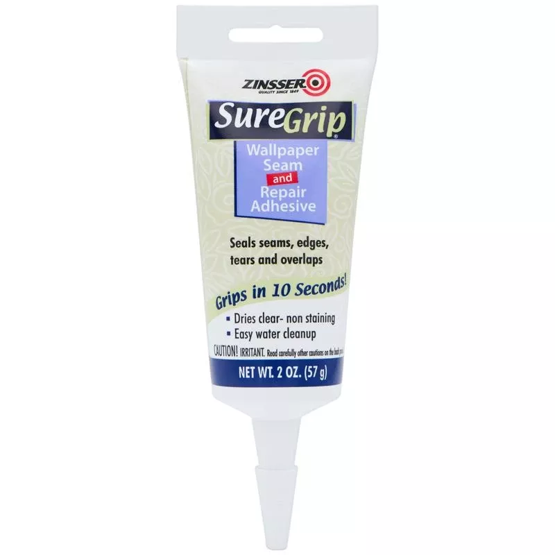 zinsser-suregrip-2-oz-high-strength-clear-wallpaper-adhesive Zinsser Suregrip 2 Oz High Strength Clear Wallpaper Adhesive
